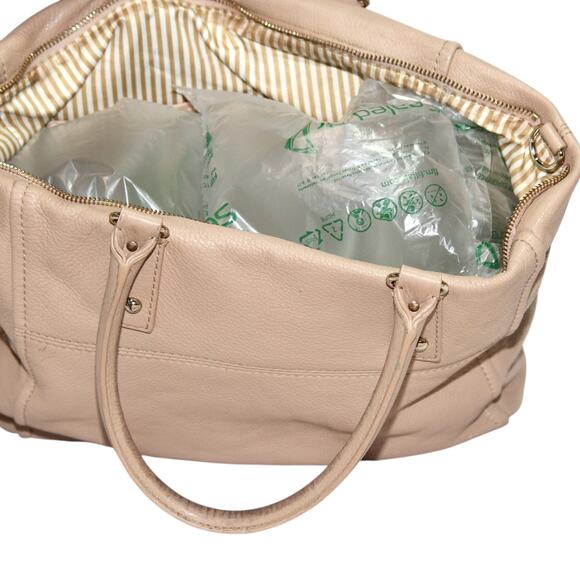 Kate Spade NY Beige Pebbled Leather Tote Satchel - Picture 9 of 12